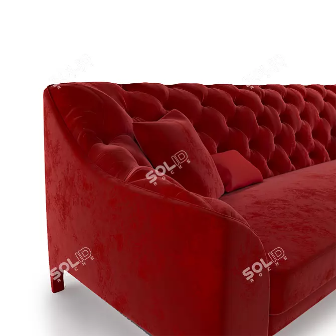 Brando Selva: Stylish 4-Seater Sofa 3D model image 5