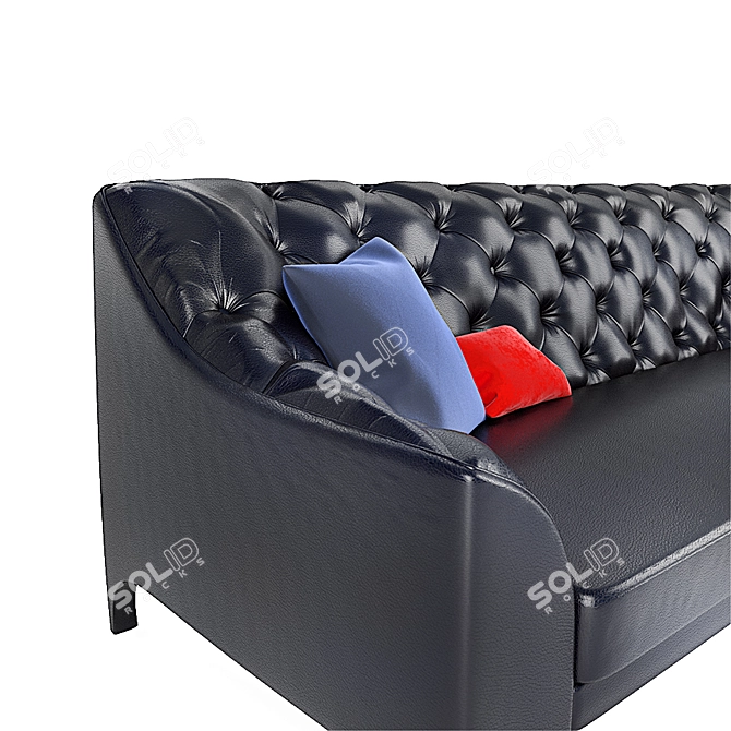 Brando Selva: Stylish 4-Seater Sofa 3D model image 8