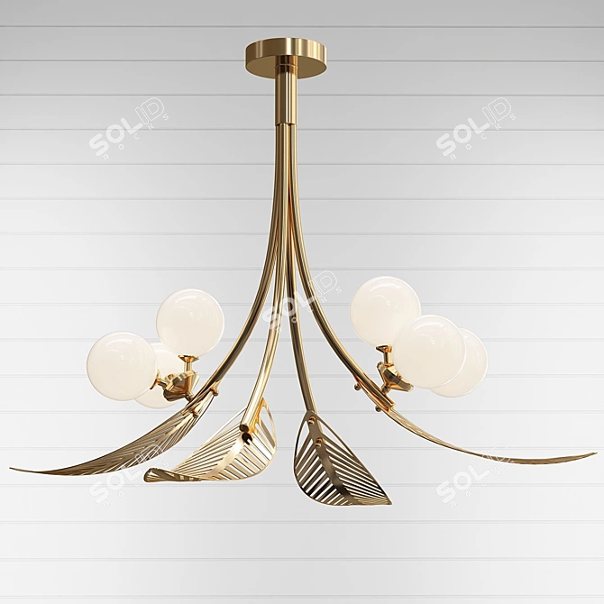 Stylish Lighting Solution: Laub 3D model image 1