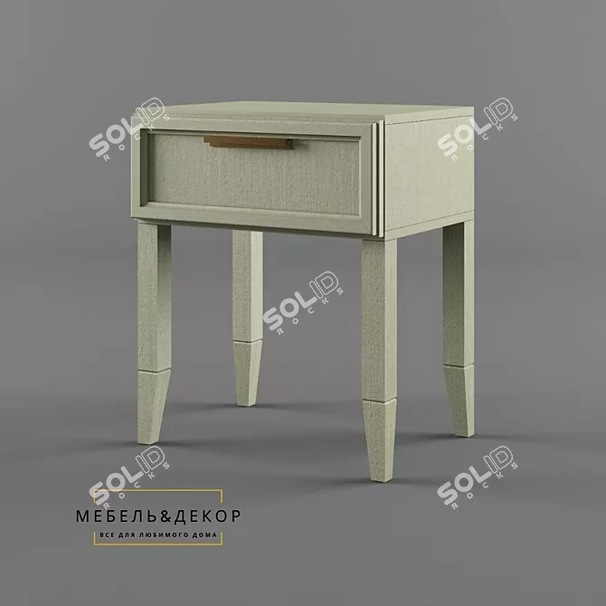 Saffron & Agate Bedside Table 3D model image 3
