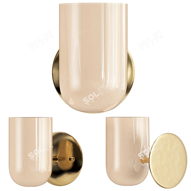 Modern Miami Cup Sconce 3D model image 1