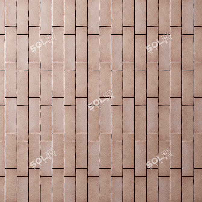 Elegant Magma Wall Tiles 3D model image 2