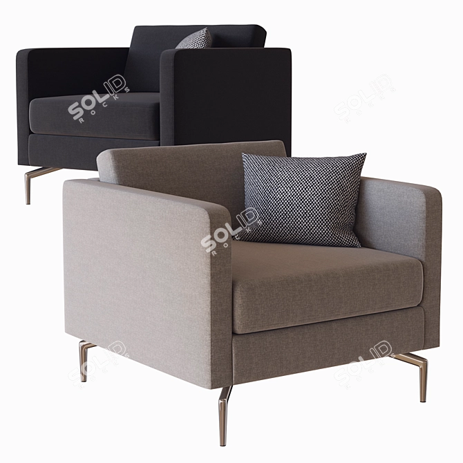  Osaka Sofa: Sleek and Stylish Design 3D model image 1