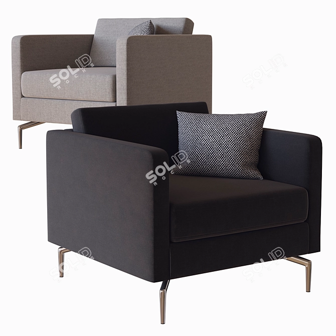  Osaka Sofa: Sleek and Stylish Design 3D model image 2