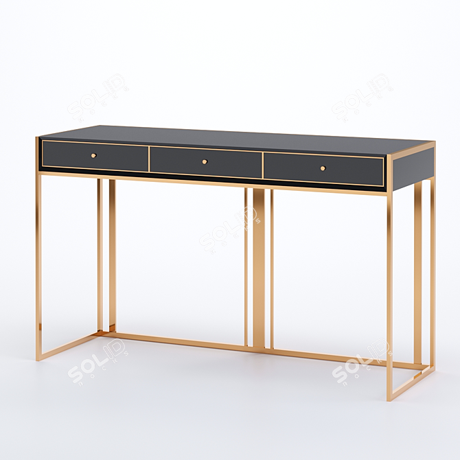 Elegant Hallway Console 3D model image 1