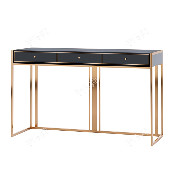 Elegant Hallway Console 3D model image 2