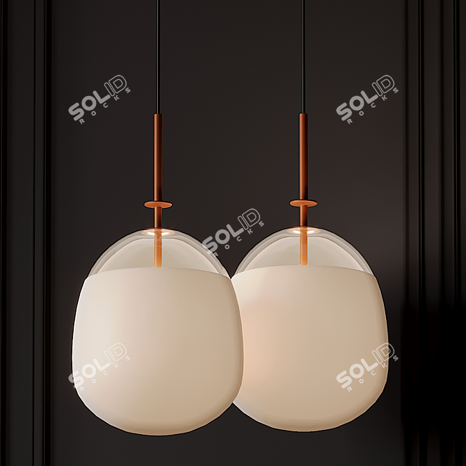 TEMPO VIVIA Pendant: Contemporary Elegance Exemplified 3D model image 2