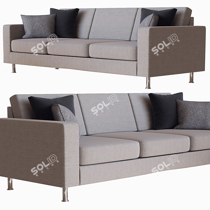 Indivi Sofa: Modern Elegance by BoConcept 3D model image 1