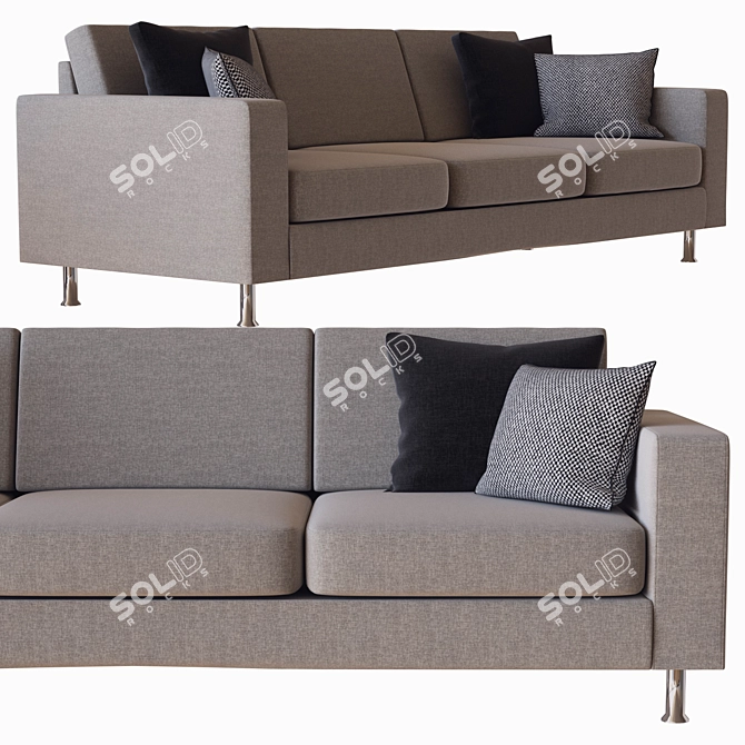 Indivi Sofa: Modern Elegance by BoConcept 3D model image 2