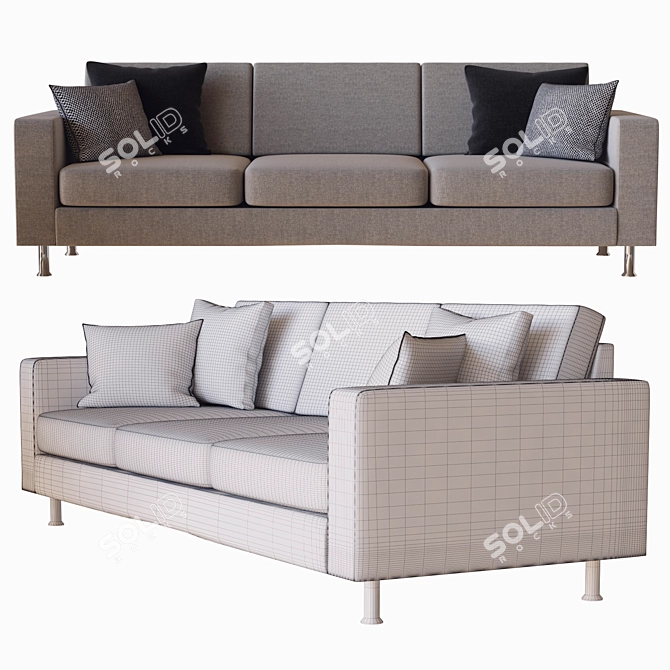 Indivi Sofa: Modern Elegance by BoConcept 3D model image 3