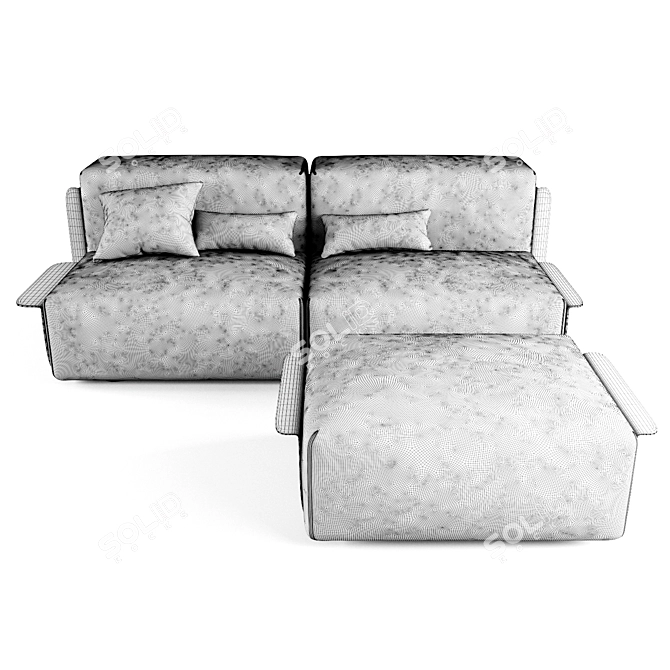 Loom Sofa: Striking Italian Design 3D model image 4