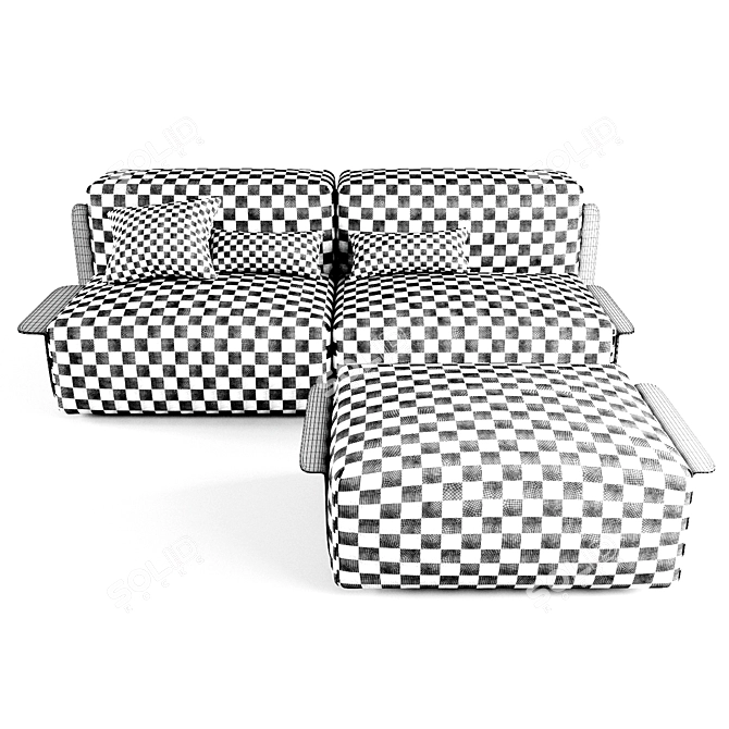 Loom Sofa: Striking Italian Design 3D model image 5