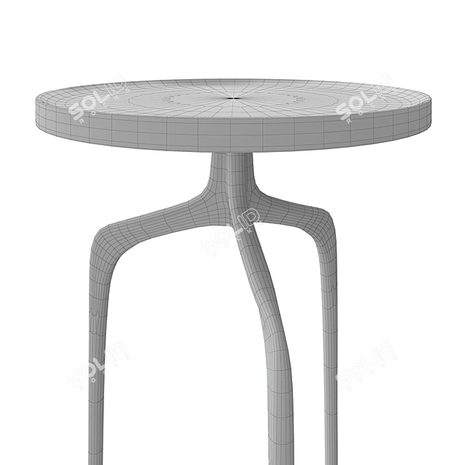 Bronze Bridger Side Table: Elegant and Functional 3D model image 4