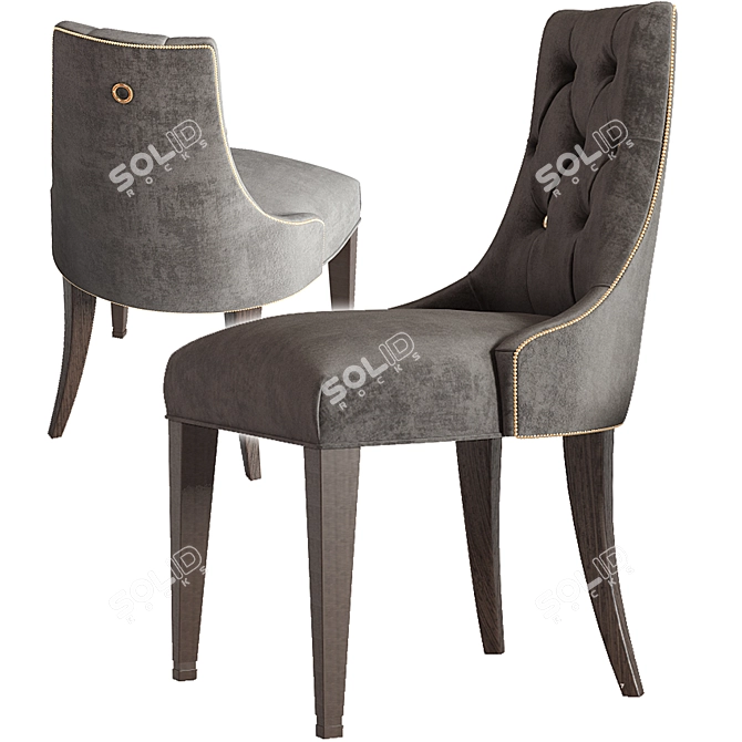 Elegant Ritz Dining Chair by Thomas Pheasant 3D model image 4