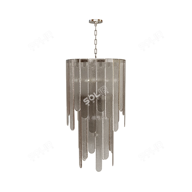 Fenwater Glass Panel Chandelier 3D model image 1