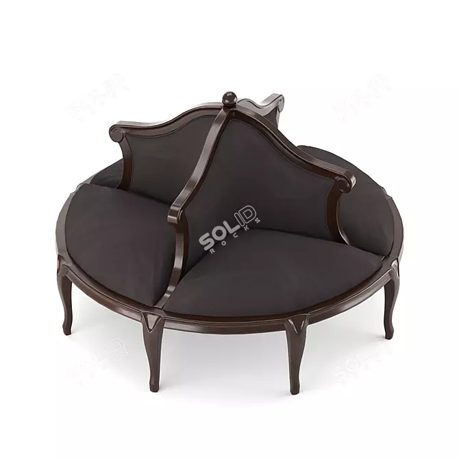 Reviving Classic Style Comfort 3D model image 3