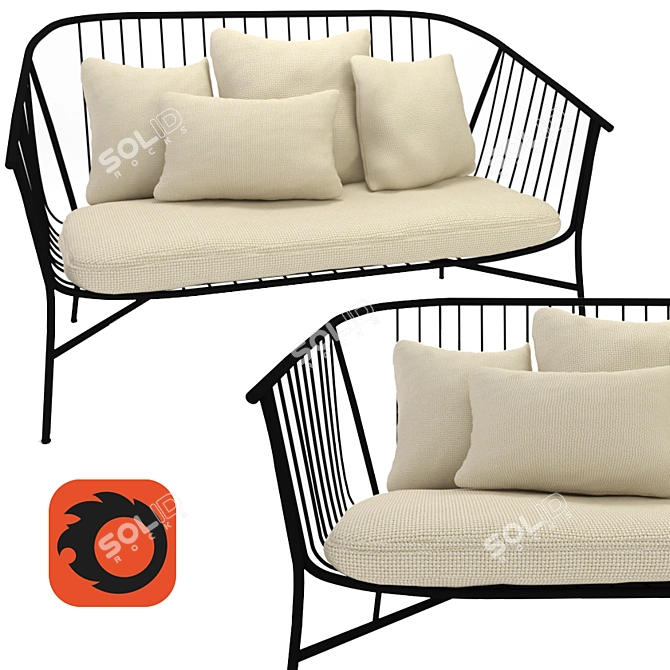 JEANETTE | Modern Sofa Design 3D model image 1
