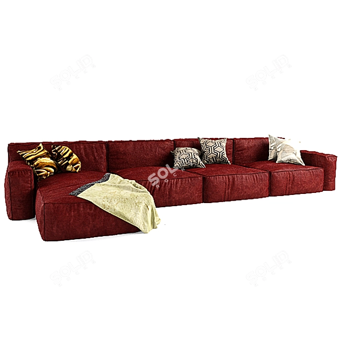 Peanut Designer Sofa 3D model image 1