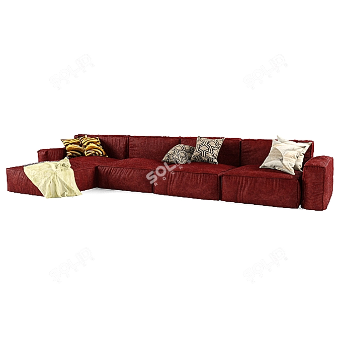 Peanut Designer Sofa 3D model image 2