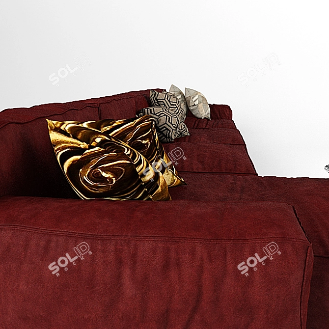 Peanut Designer Sofa 3D model image 4