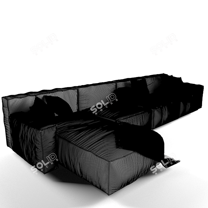 Peanut Designer Sofa 3D model image 5