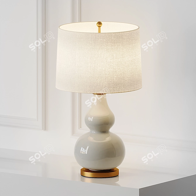 Elegant Tamara Table Lamp 3D model image 3