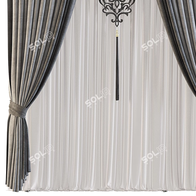 Sleek Curtain 562 - Perfectly designed 3D model image 3