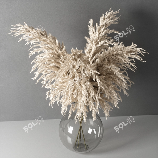 Elegant Opacity Vase 3D model image 3