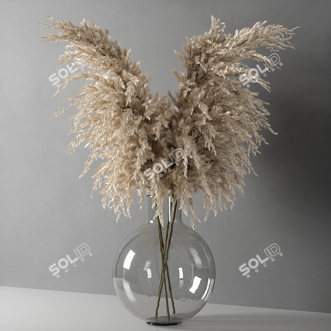 Elegant Opacity Vase 3D model image 4