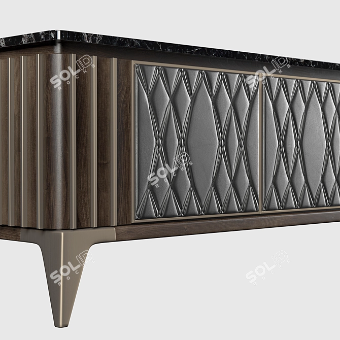 Elegant Theodore Alexander TV Cabinet 3D model image 2