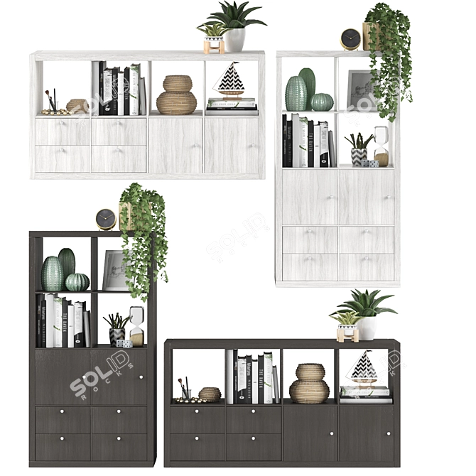 Kallax Decorative Storage Shelf 3D model image 1