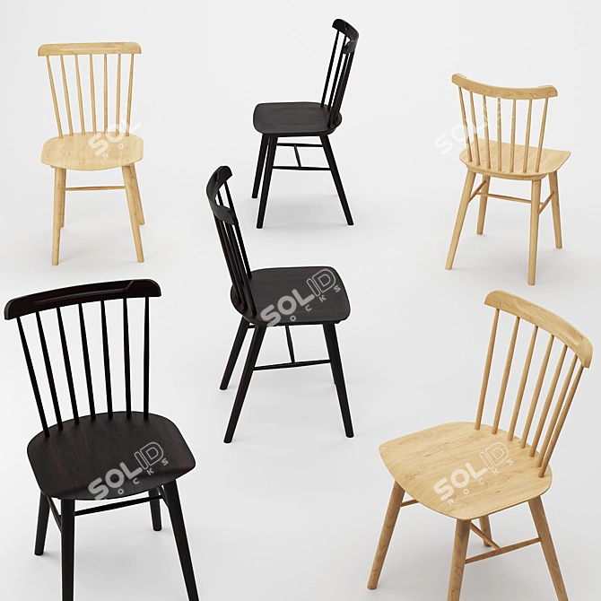 Modern Ironica Chair: Stylish and Versatile 3D model image 4