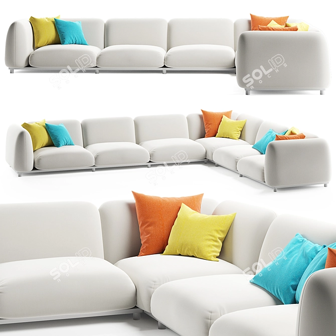 Paola Lenti MELLOW: Luxurious Comfort 3D model image 1