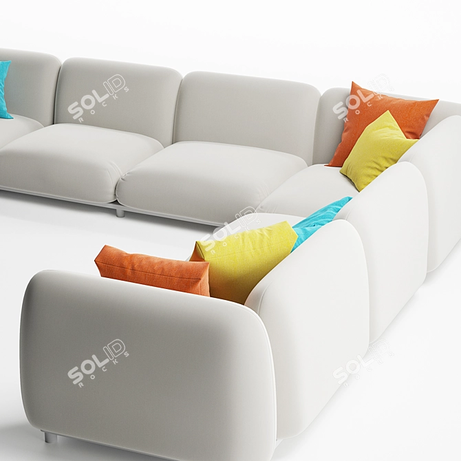 Paola Lenti MELLOW: Luxurious Comfort 3D model image 4