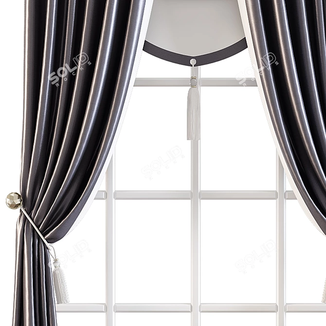 Sleek Curtain 564: Effortlessly Elegant 3D model image 2