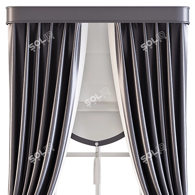 Sleek Curtain 564: Effortlessly Elegant 3D model image 3