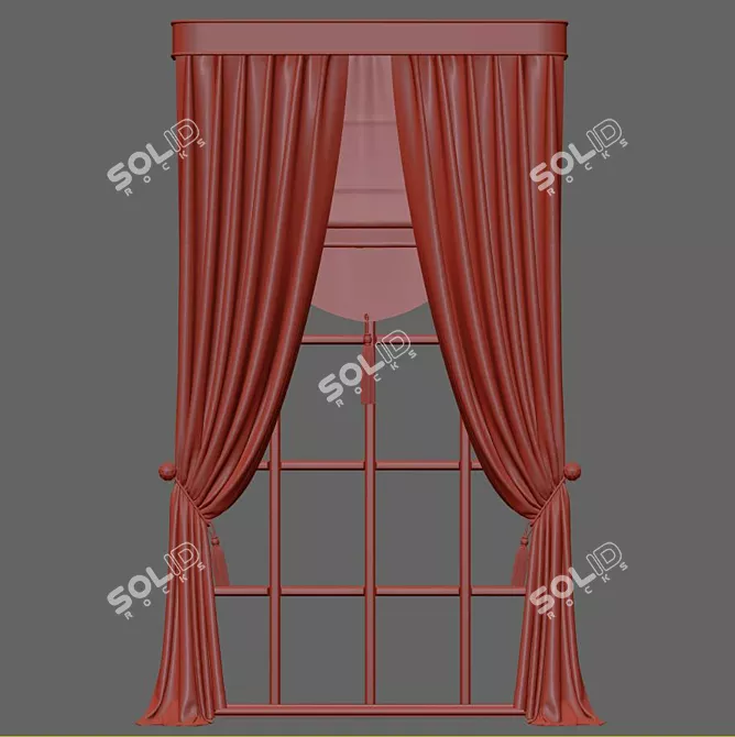 Sleek Curtain 564: Effortlessly Elegant 3D model image 5