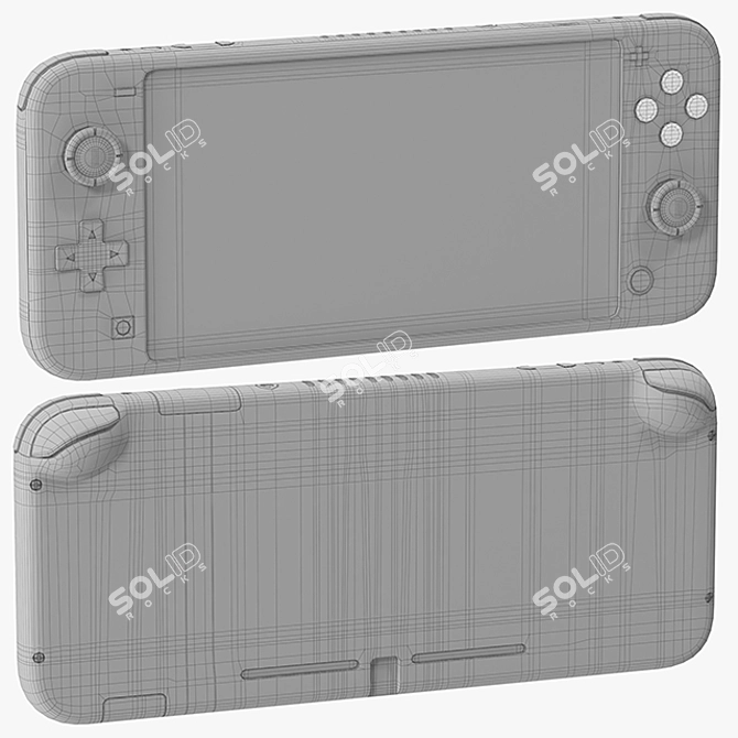 NintenSwitch Lite - Zacian & Zamazenta 3D model image 5