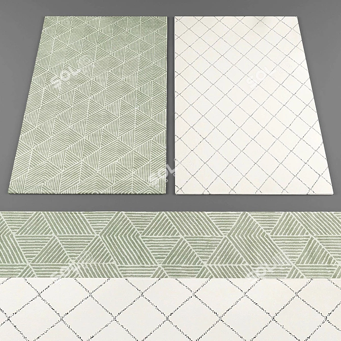 Ikea Rugs: Stylish Collection 3D model image 2