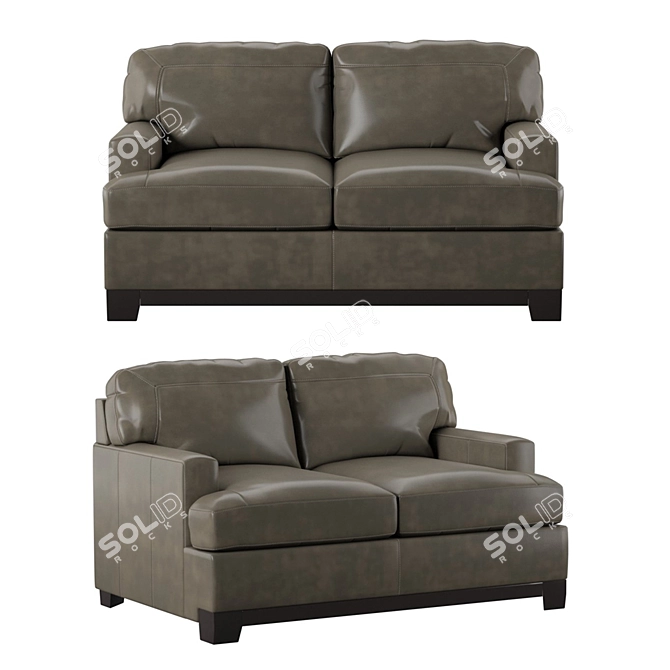 Elegant Bouffard Sofa 3D model image 1