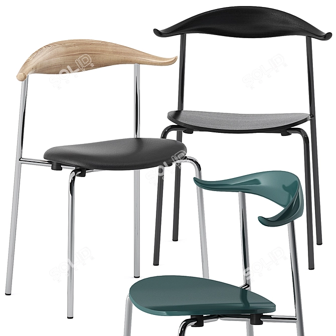 Carl Hansen CH88P Oak Soap Chair 3D model image 10