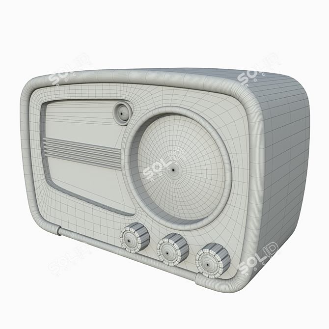 Vintage Radio VEF M557 3D model image 4