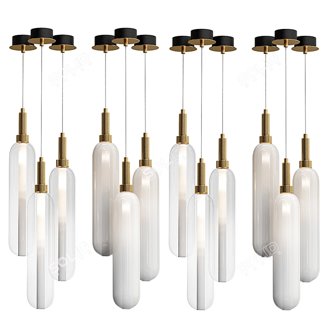 Modern Design Lamps: SUB 3D model image 1