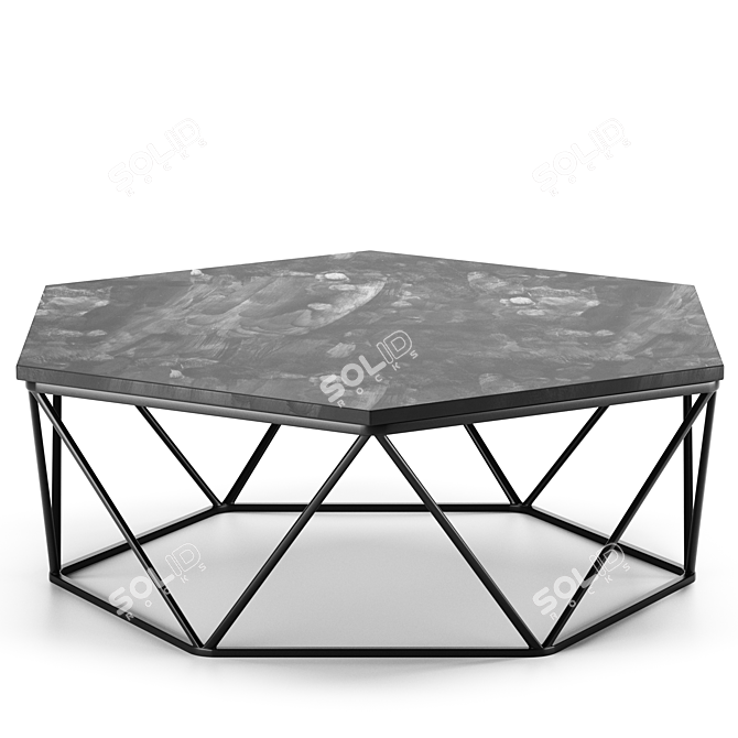 Contemporary Polygon Coffee Table 3D model image 1