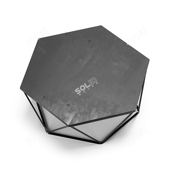 Contemporary Polygon Coffee Table 3D model image 4