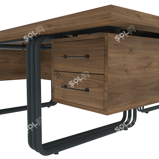 Elegant KRANZ Executive Table Set 3D model image 4