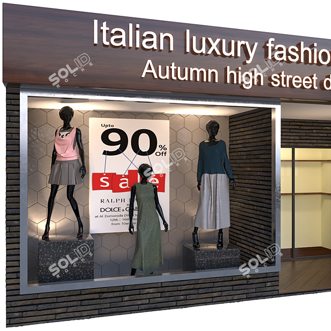  Trendy Shopping Store: Modern Design 3D model image 2