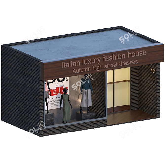  Trendy Shopping Store: Modern Design 3D model image 3