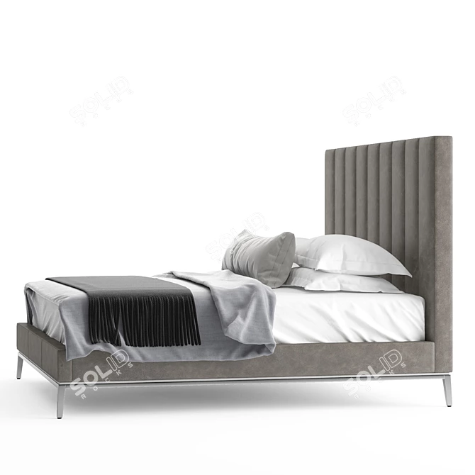 RH Italia Channel Bed: Sleek and Stylish 3D model image 3