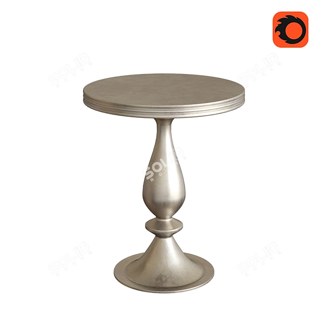 Cantori Gray Aluminum Coffee Table 3D model image 1